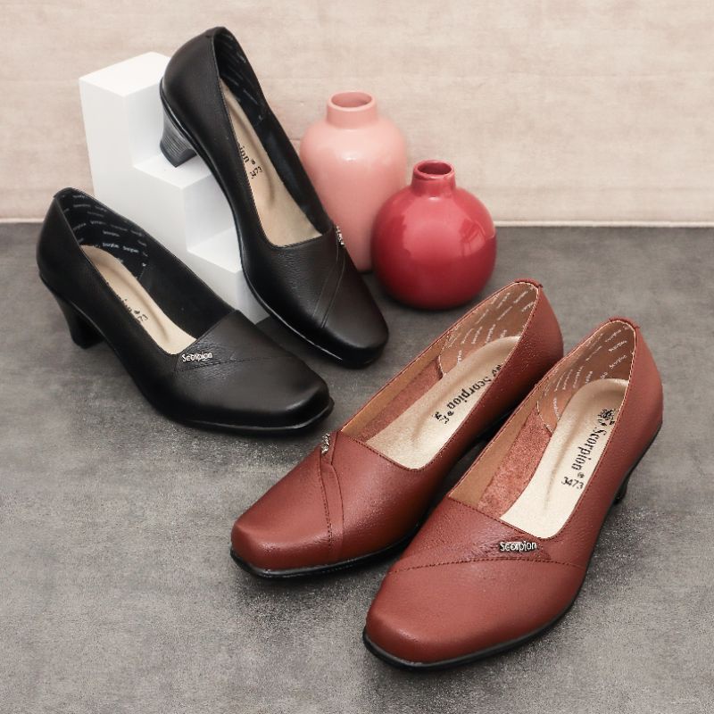 scorpion sepatu kerja wanita 3473 (spesial price diskon 5-10% min order 6pc)