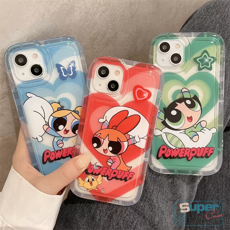 Soft Case TPU Motif Kartun The Girls Untuk iPhone 11 14 13 12 Pro MAX XR 7 8 6 6S Plus X XS MAX