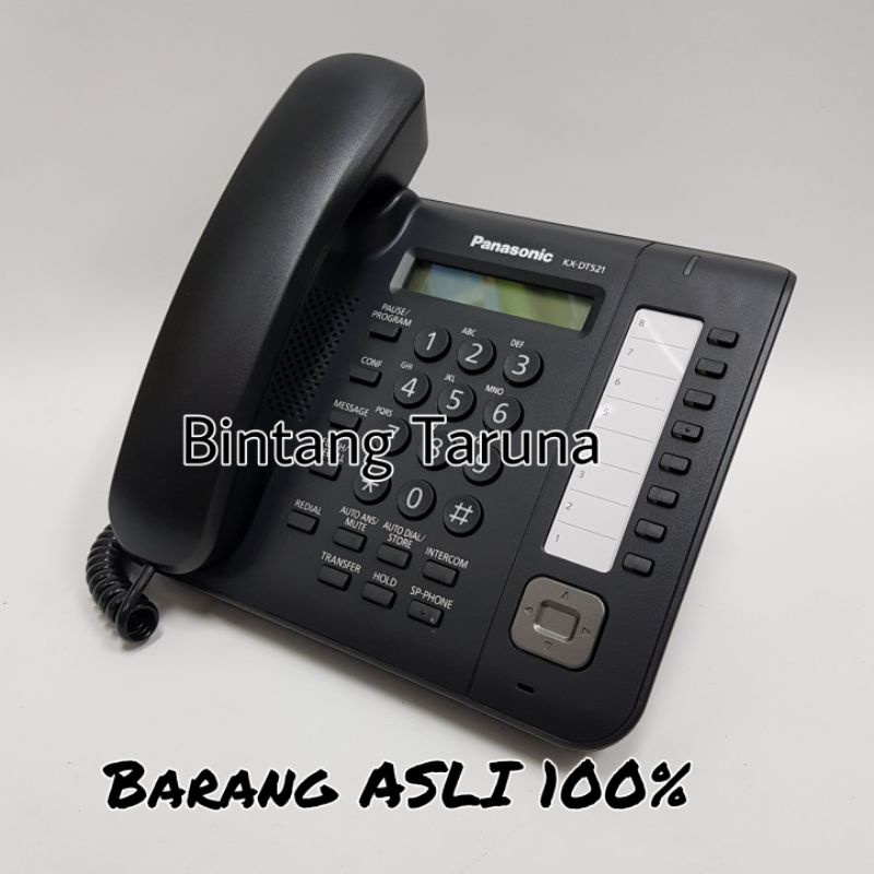 Telepon Kabel Panasonic KX-DT521 Telepon Digital Panasonic KX-DT521 Telfon Kabel Panaonic (Hitam)