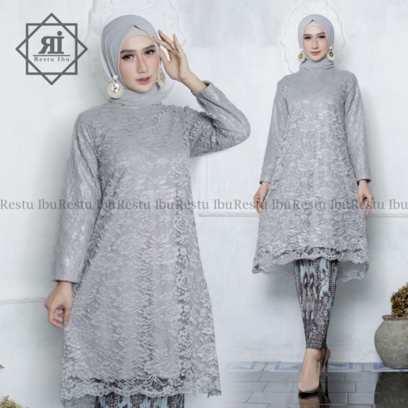 KEBAYA TUNIK BROKAT MODERN | TUNIK BRUKAT | KEBAYA MODERN | KEBAYA TILE | KEBAYA FAVORITE | KEBAYA WISUDA| OUTFIT KEBAYA WANITA