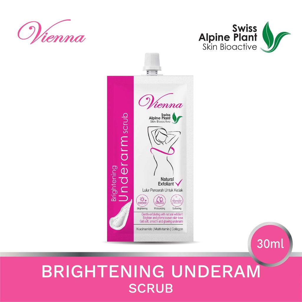 VIENNA Brightening Underarm Treatment 30ml Pemutih Ketiak selangkangan | Exfoliating | Scrub | Cream