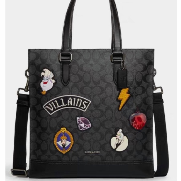 （Shopee Live）559-9 COACH 559 Olai Men's Bag Classic Logo Sticker DISNEY GRAHAM Tote Bag Shoulder Bag Crossbody Bag   ttb