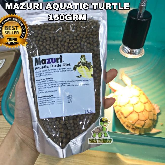 MAZURI AQUATIC TURTLE 150GR KURA KURA BRAZIL UNIFILIS HAMILTONI RES