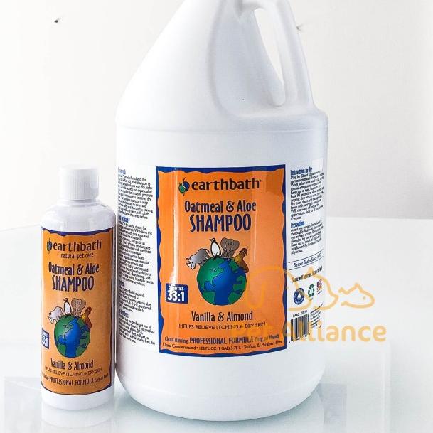 Earthbath Oatmeal & Aloe Shampoo Dog Cat Anjing Kucing REPACK 200ml - Fragrance Free