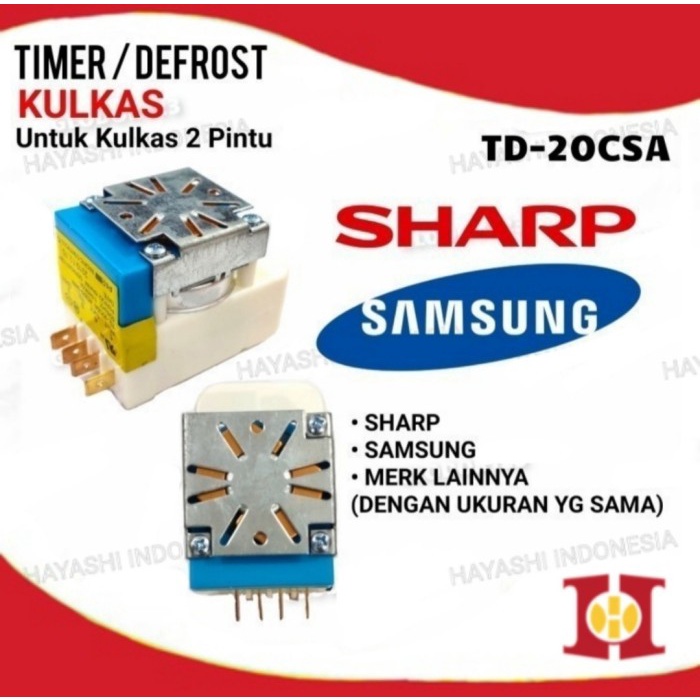 Timer Kulkas Defrost 2 Pintu Sharp LG Samsung Toshiba Panasonic