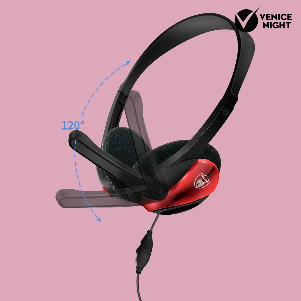 (VNEP) (Berkabel) GM-006 Gaming Headset Stereo Volumn Control Headphone dengan Mikrofon