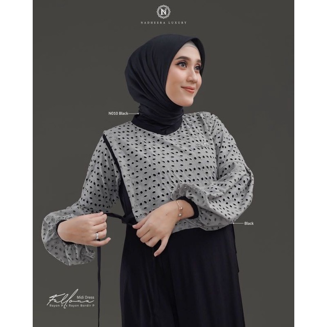 FALLONA DRESS ORI BY NADHEERA LUXURY || CIEKO HIJAB