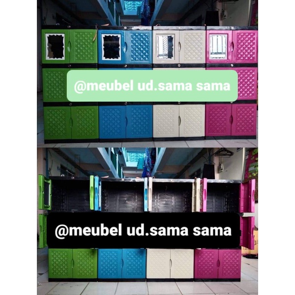 lemari plastik diva aquose mini cermin/kaca