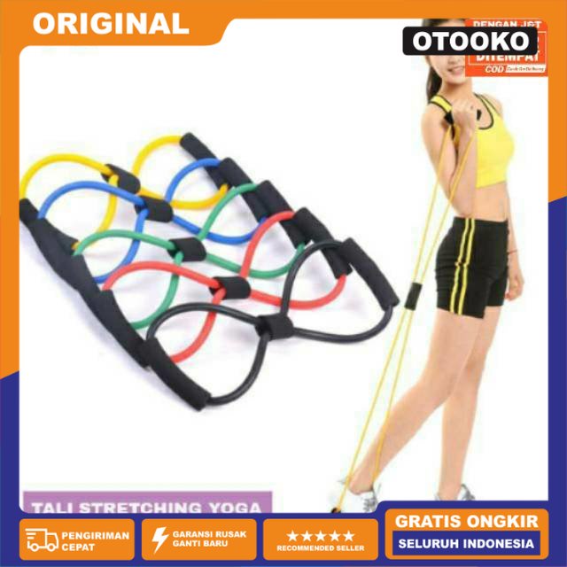 Resistance Band Arms Tali Stretching Yoga Fitness Wanita Exercises Gym Termurah