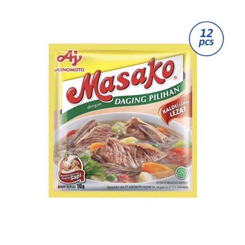 

Masako bumbu penyedap isi 12 pcs