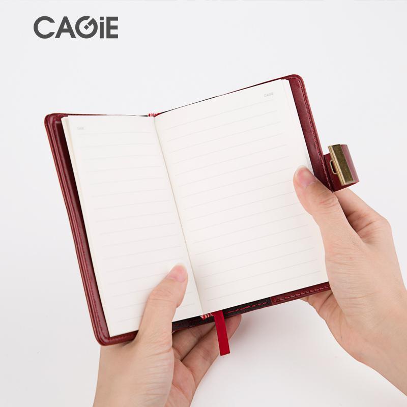 ✾◄∋Sera CAGIE/Cage retro password book with lock diary portable hand account carry-on plan buku saku A7 sederhana ini