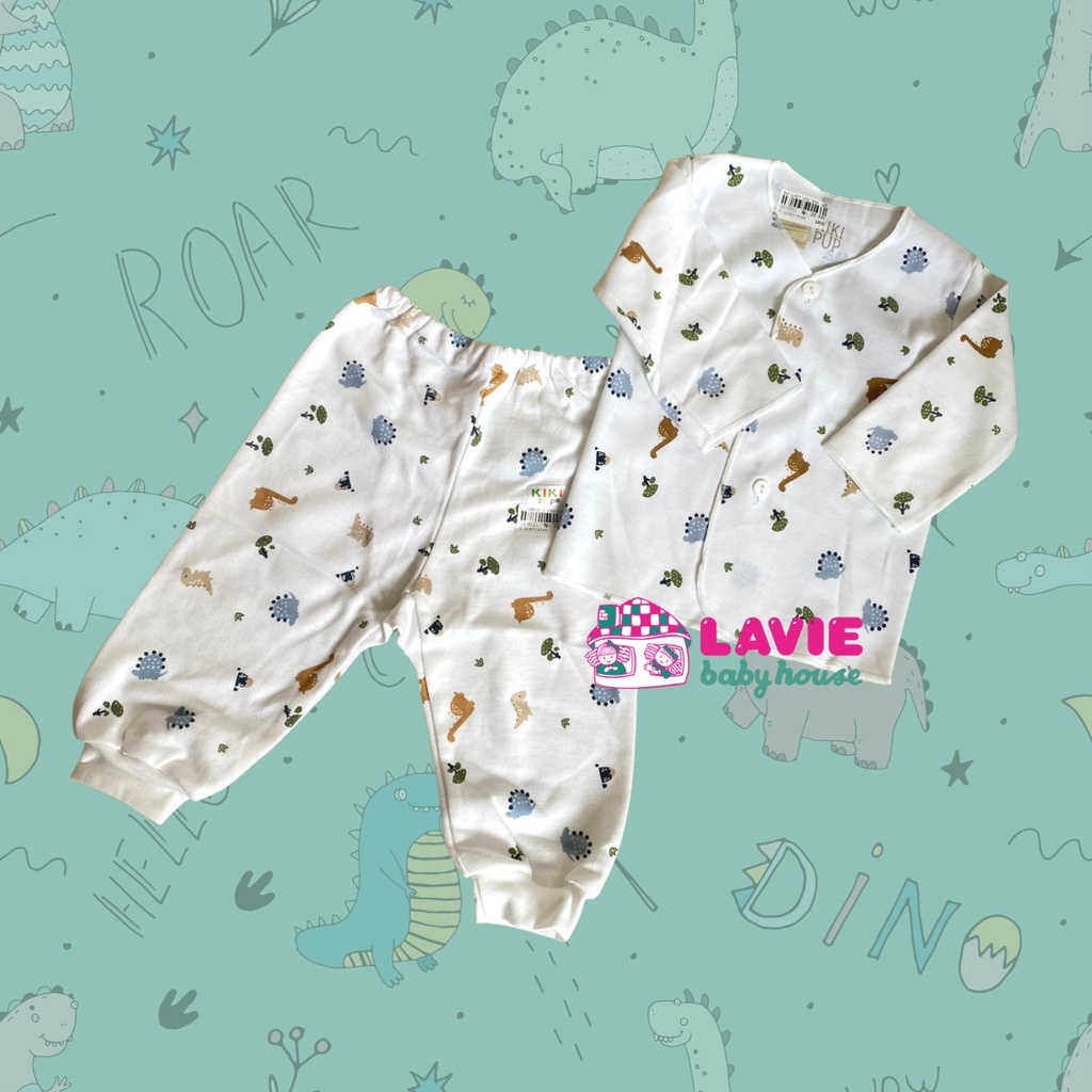 KIKIPUP - Newborn Unicorn dan Dino - Baju Bayi Stelan Panjang