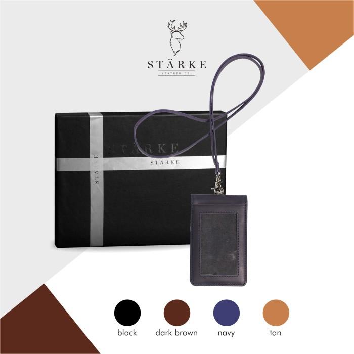 

Lanyard Kulit Kancing ID Card Holder Kulit Kancing Hustle Hog III Navy