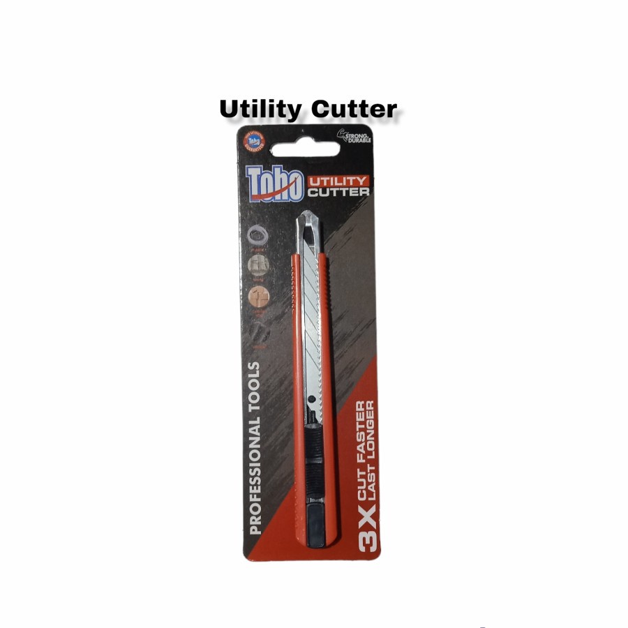 

Cutter Toho 9mm | Utility Knife Toho 9mm | Pisau Potong Kertas Kecil | Kapten Material