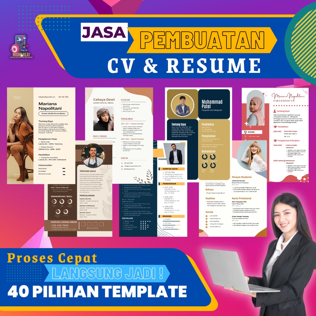 Jasa Pembuatan CV / Curriculum Vitae | Desain CV | Lamaran Kerja - DESAIN TERPOPULER 2022