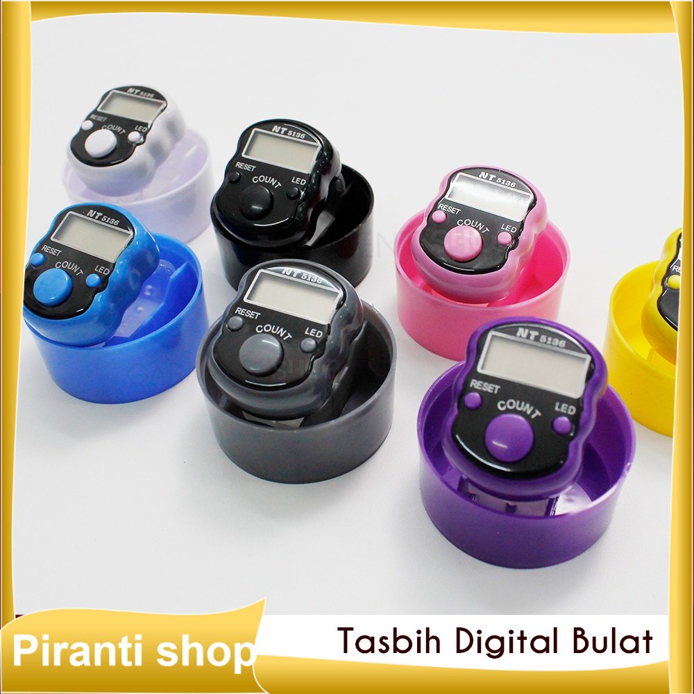 Tasbih Digital LED Alat Hitung Dzikir Elektronik Jari Counter Model Bulat Import Murah Milenial 2