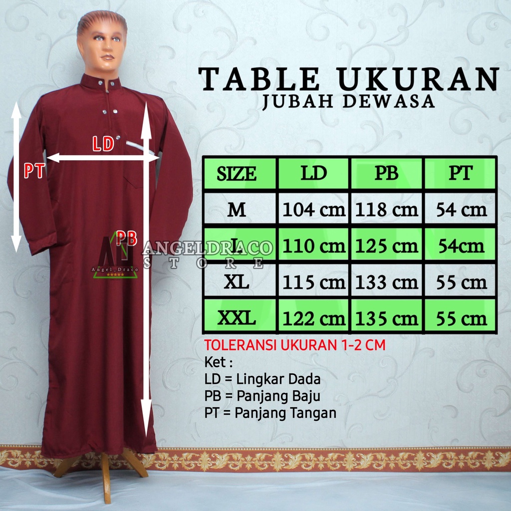 Jubah Koko Gamis Pria Laki Laki Dewasa