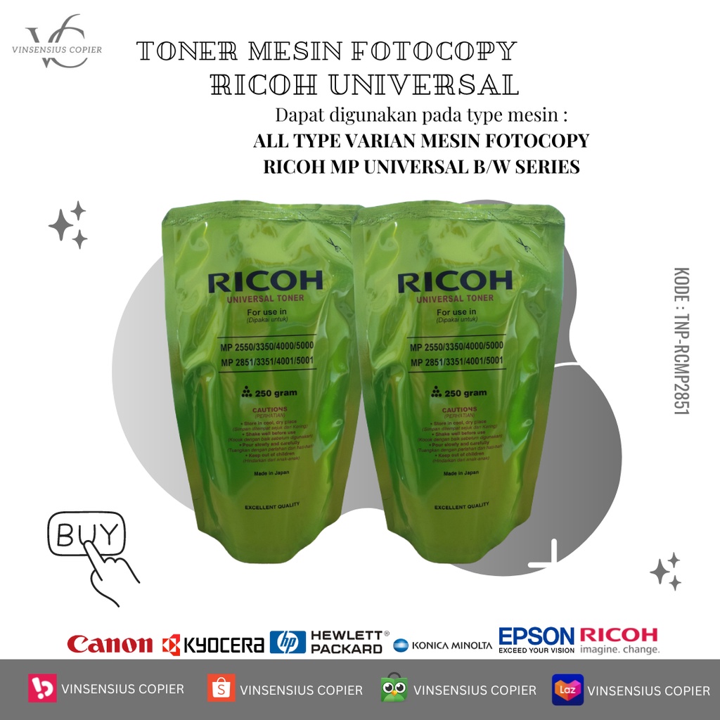 Toner Mesin Fotocopy Ricoh Universal MP series