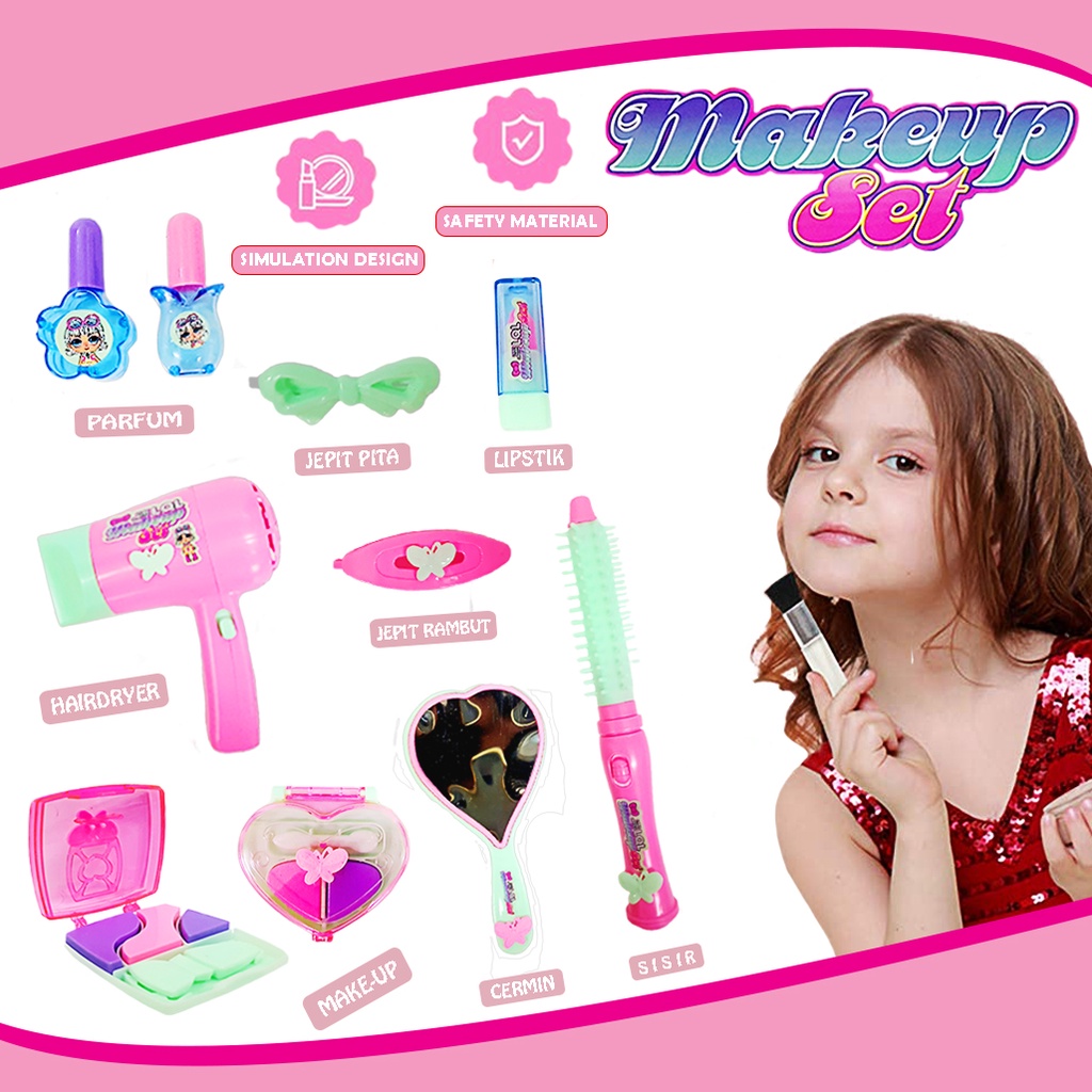 Mainan Anak Alat Make Up/ Make Up Set Toys Karakter 9693