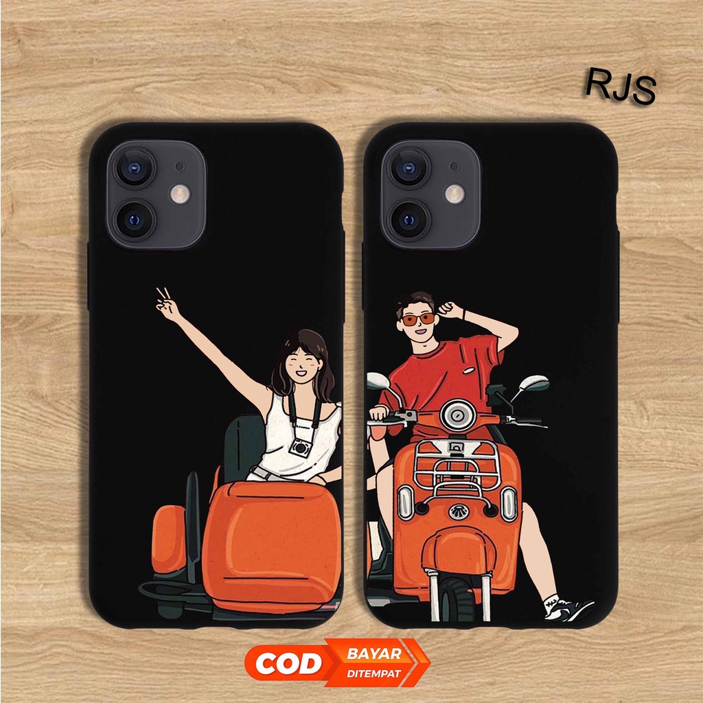 RJS CASE - CASE COUPLE BLACKMATE XIAOMI REDMI POCO F1 XIAOMI 9C A2 A1 REDMI 8 NOTE 10 NOTE 10 PRO Re