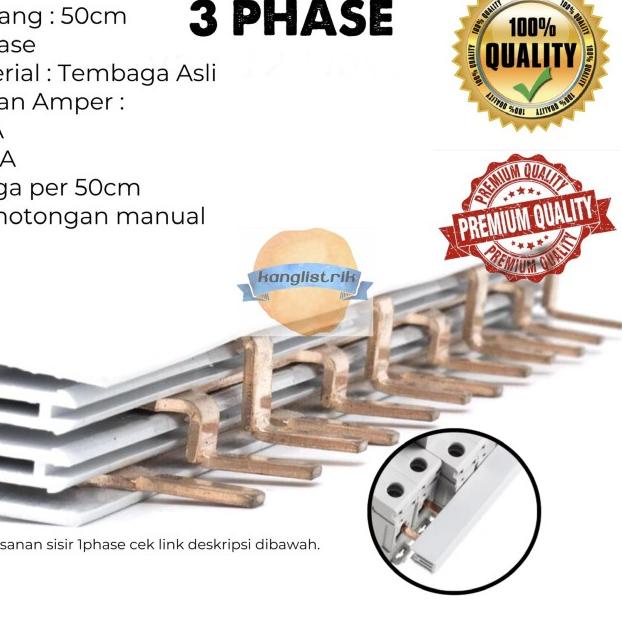 BUSBAR SISIR MCB 3 PHASE SISIR MCB 3P 63A 100A - 63A