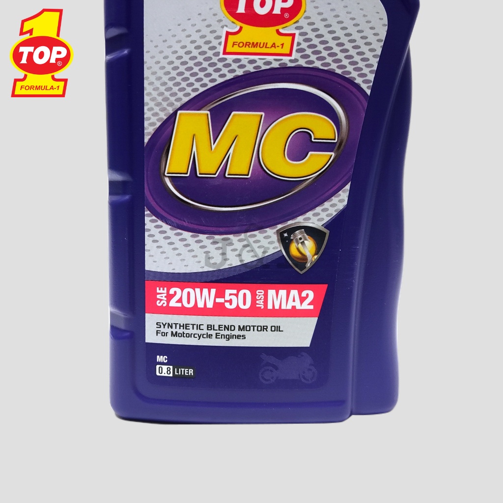 Oli Top 1 MC SAE 20W-50 API SJ JASO MA2 0,8 Liter