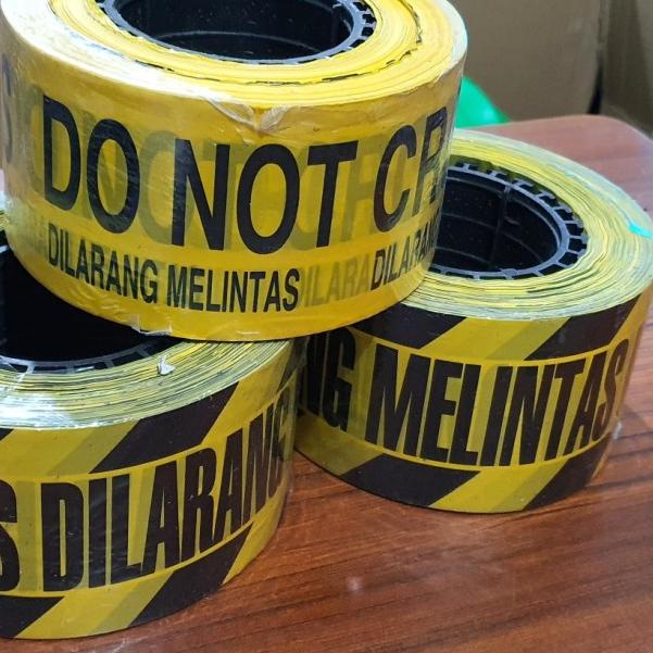 

police line 3x300 dilarang melintas/ baricade tape bertulisan