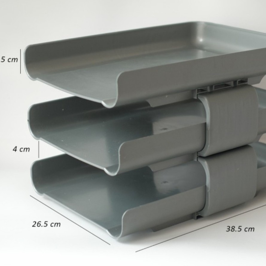 

Rak Kertas 3 Susun / Elevated Tray MICRO TOP Triple Desk Tray M803