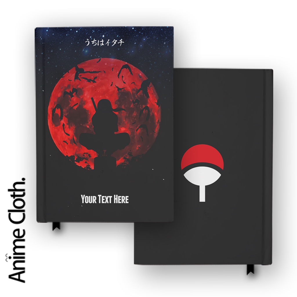 

Buku Catatan Notebook Anime Uchiha Itachi Diary Custom Nama Hardcover A5 A6