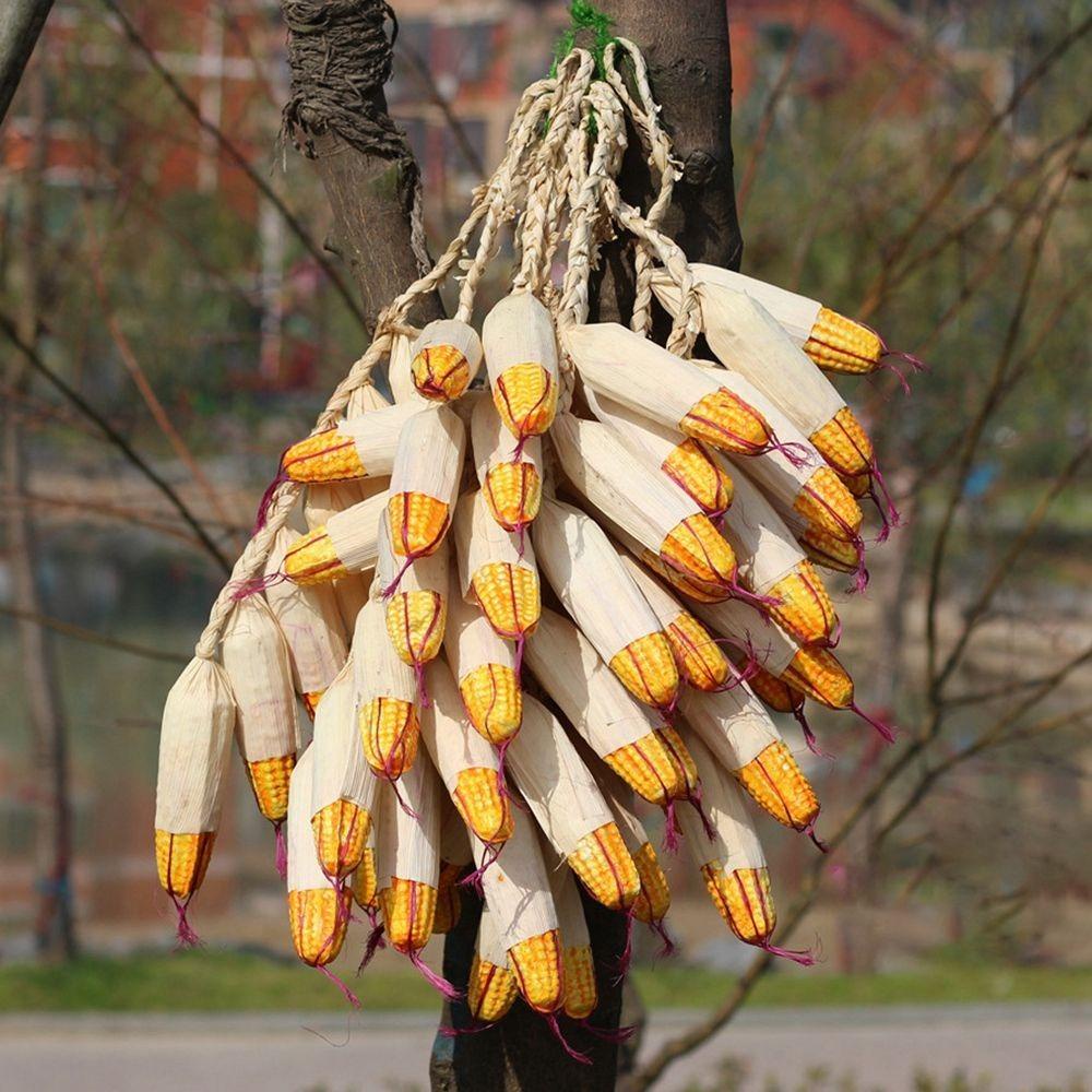 Chookyy Sayuran Artificial Jagung Bawang Putih Gaya China Restoran Cabai Palsu Lada Wall Decor String Pendant Dekorasi Dapur Sayuran Palsu