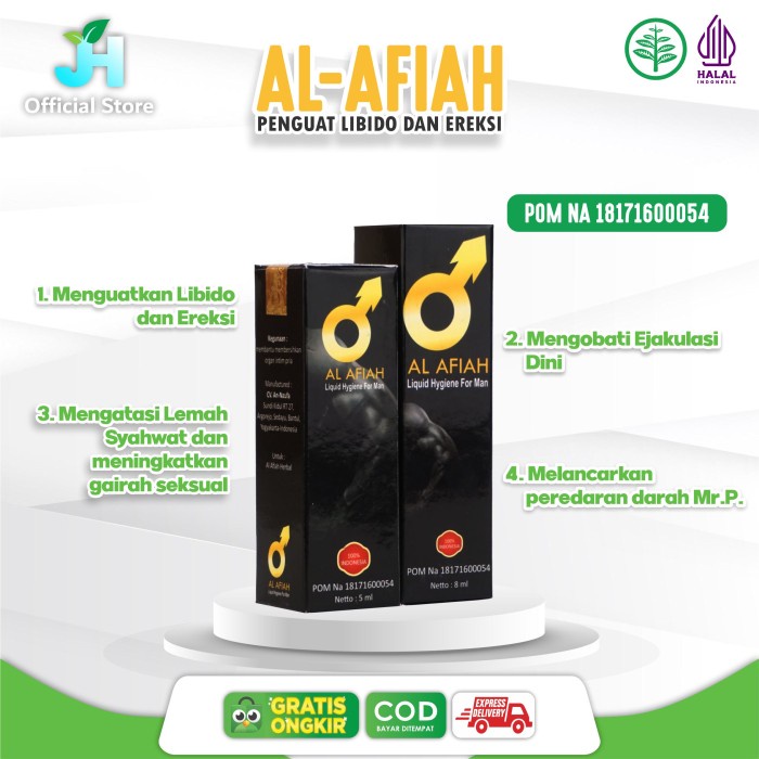 Minyak Oles Herbal Kuat Penjegah Ejakulasi Pria Original Al-Afiah