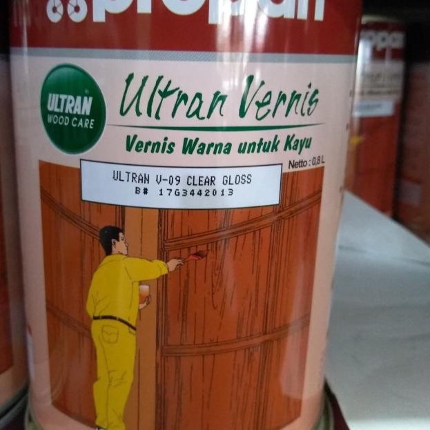 Ultran Vernis Kayu V-09 Clear Gloss / Pernis Kayu Clear