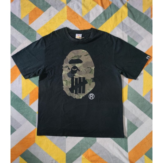 Kaos Original Second A Bathing Aape x Undefeated