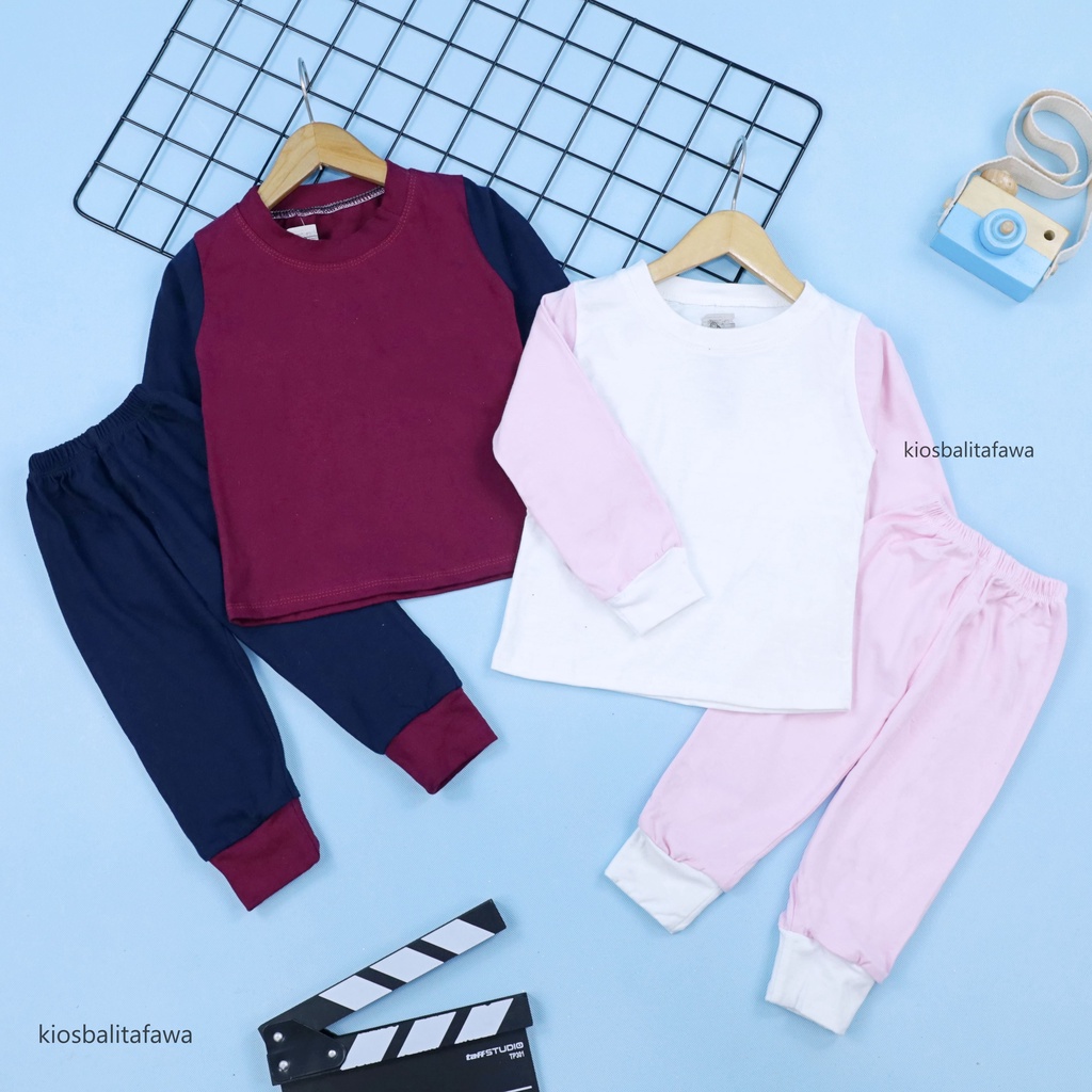 Baju Tidur Yummy uk Bayi 0-12 bulan / Setelan Baby Laki Perempuan One Set Panjang Murah Babycinnamon