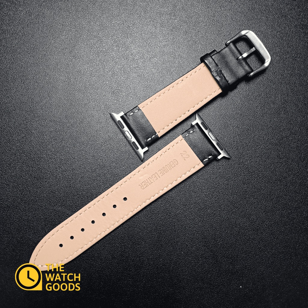 [PREMIUM QUALITY] Leather Smartwatch Strap 38mm 40mm 42mm 44mm | Single Ring Band | Strap Apple Watch Series 8 7 6 5 4 3 2 1 Gen 1