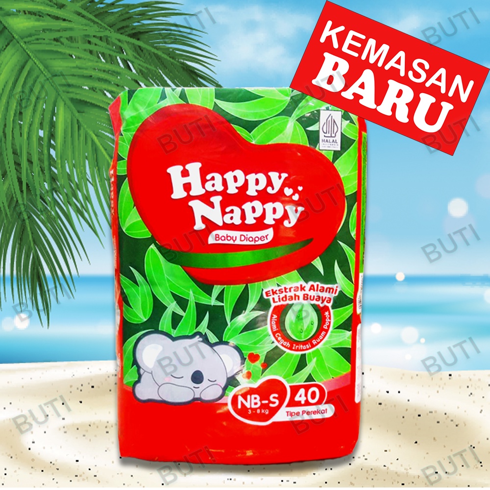 HAPPY NAPPY Baby Diapers Popok Perekat NB-S40 / M40 / L40