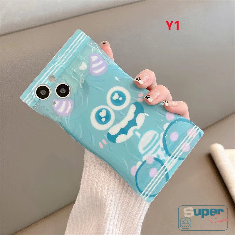 Soft Case Desain Kartun Monster Untuk iPhone 6 6s 8 7 Plus 14 11 12 13 Pro Max XR X Xs Max SE 2020