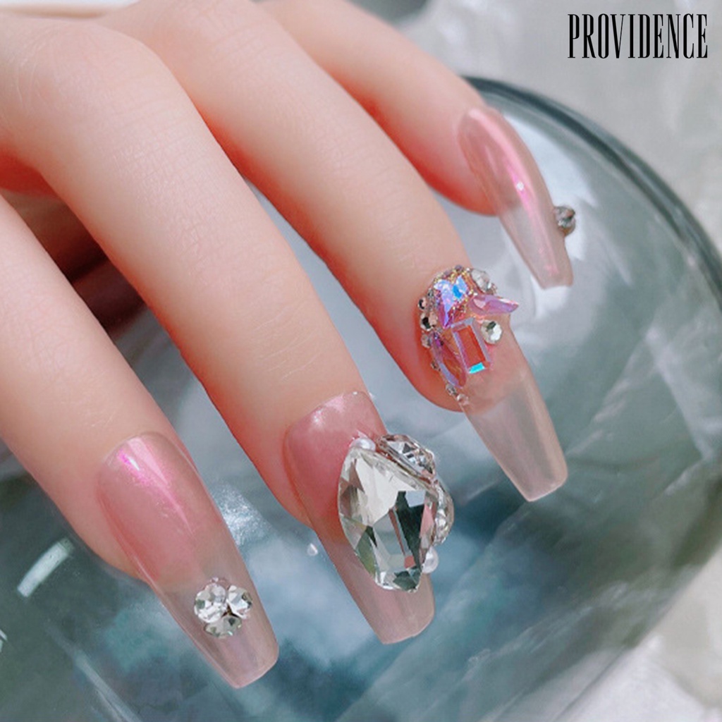 30pcs Kristal Berlian Imitasi Bentuk Tetesan Air Kupu-Kupu Hati Untuk Dekorasi Nail Art Butterfly