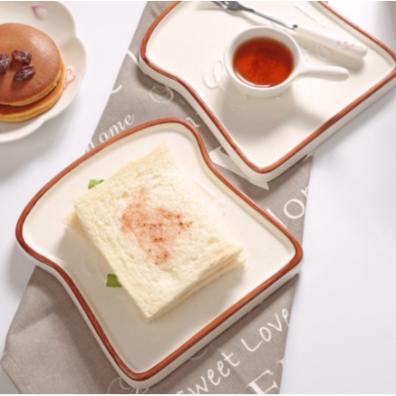 

Jual Square Toast Plate Bread / Piring Roti Impor Bentuk Toast Keramik Diskon