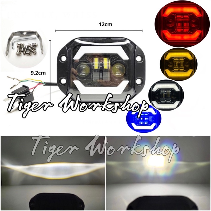 Lampu Tembak Daymaker LED Reflektor CRF 150 L KLX 150 Bigfoot Dtracker New WR 155 KTM 250 2017 Lampu Depan SUMO Custom Fog Lamp Mobil