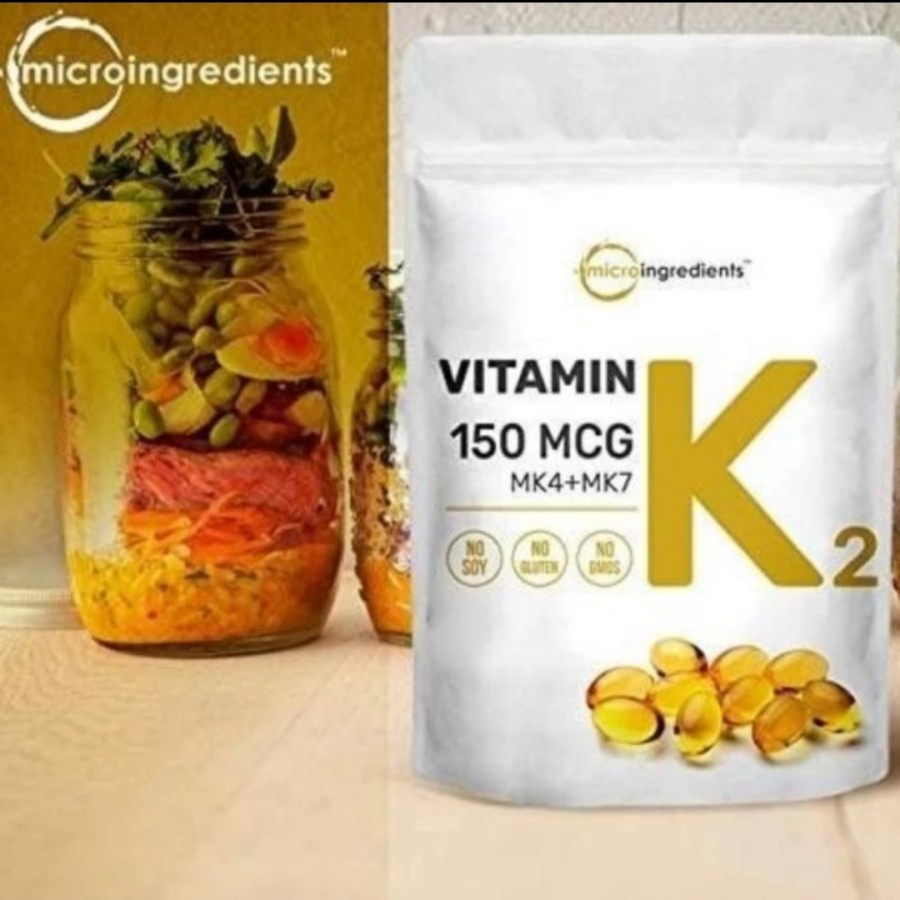 Microingredients Vitamin K2 150mcg MK4+MK7 300 Softgel Vitamin k2 150m