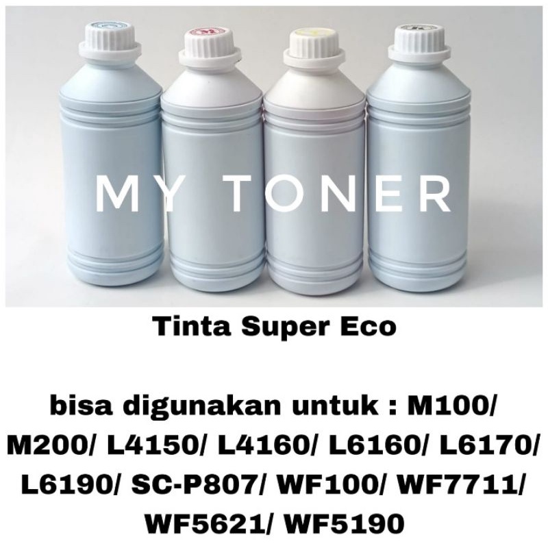 Tinta Refill Dye Ink Super Eco M100 M200 L4150 L4160 L6160 L6170 L6190 SC-P807 WF100 WF7711 WF5621 WF5190