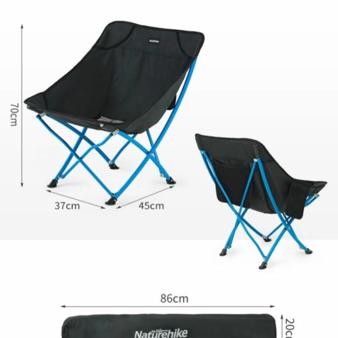 kursi lipat naturhike I kursi lipat camping I kursi lipat mancing stock ready