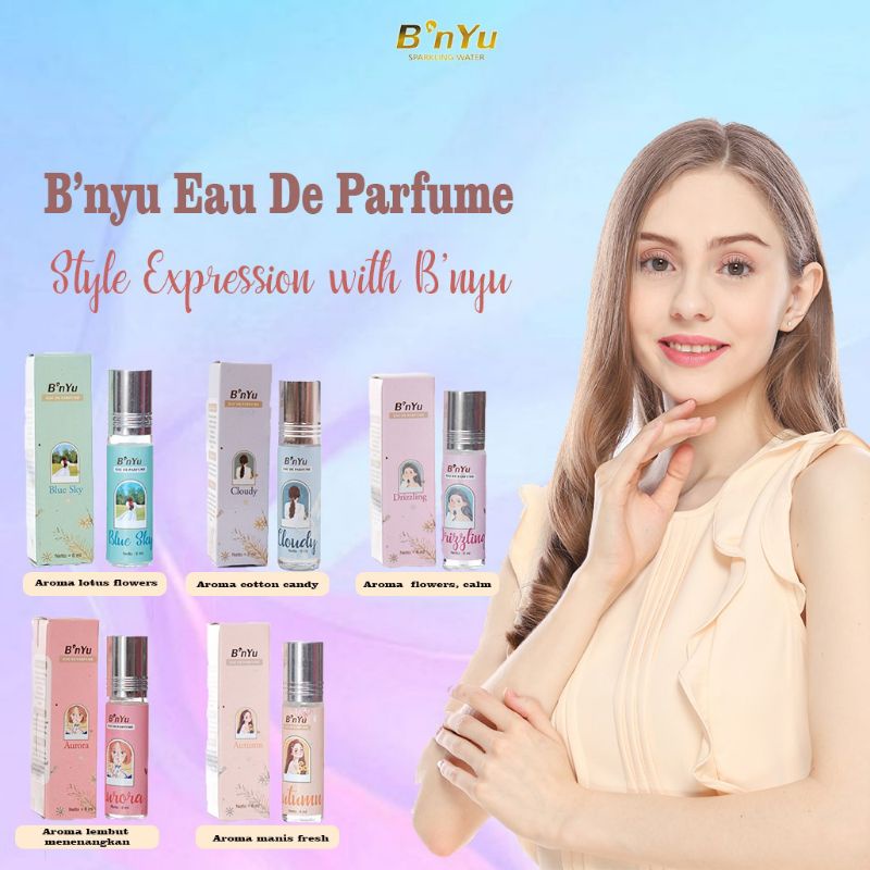 Eau De Parfum B'nyu series minyak wangi tahan lama roll