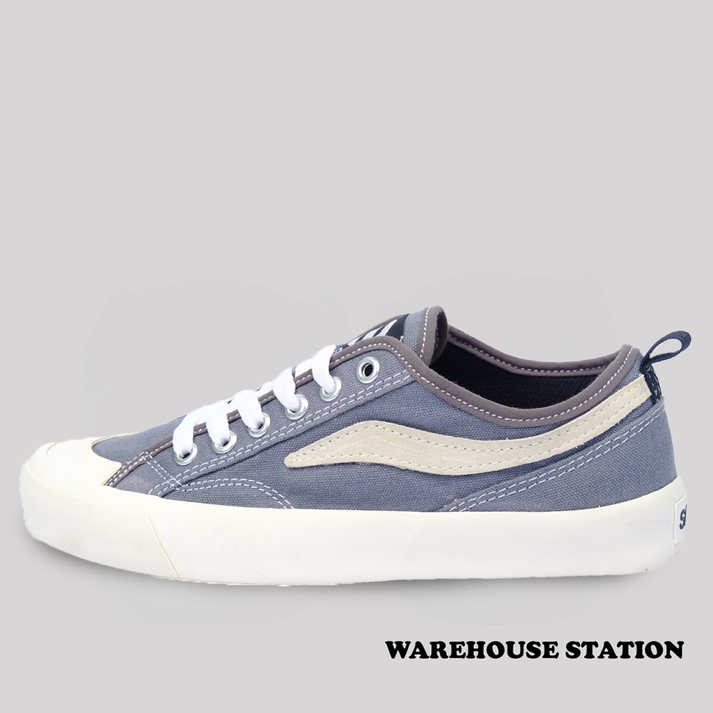 SABA Veron Grey White - Sepatu Sneakers Casual Pria Wanita