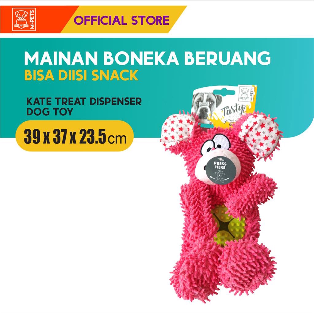 M-Pets Kate Dog Toy Treat Dispenser / Beruang Mainan Gigit Anjing