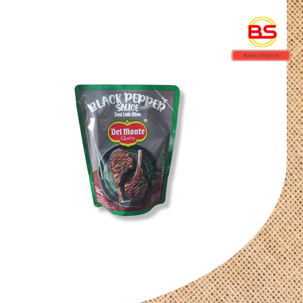 Delmonte BlackPepper Sauce / Delmonte Saus Lada Hitam / Sauce BlackPepper 250gr