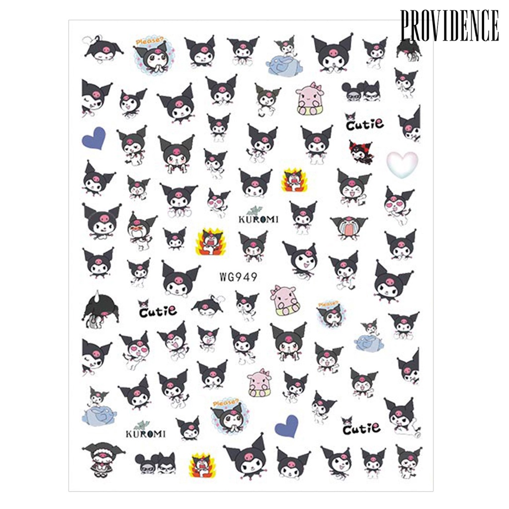 Providence Stiker Kuku Motif Kartun Anime Untuk Nail Art DIY