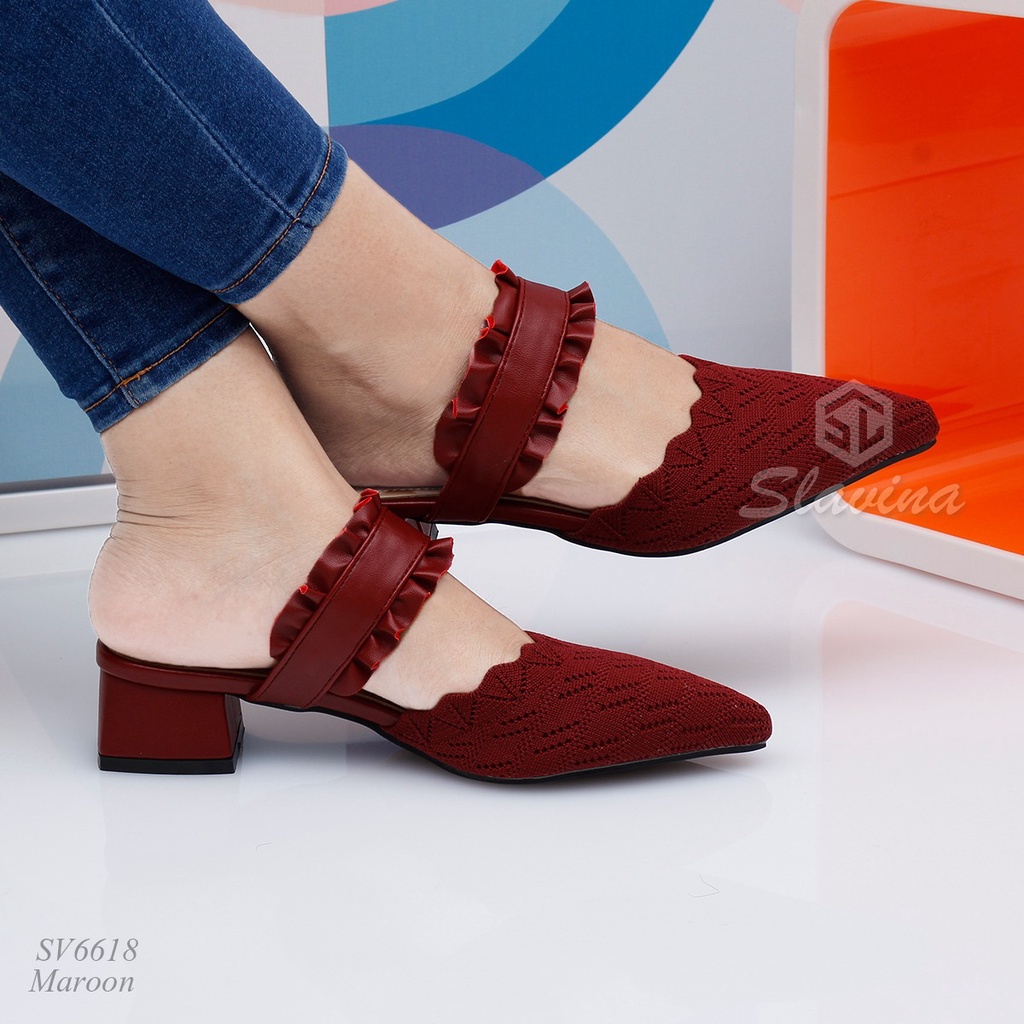 BIG SALE - Ivony Seivona - SV6618 Sepatu Slavina Heels Heel Series