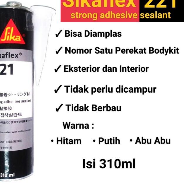

Lem SIKA 221 /SIKAFLEX 221 Strong Adhesive Sealant 310ml - BLACK - White
